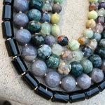Purple Fluorite Chunky Necklace