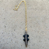 Black Onyx Crocodile Necklace