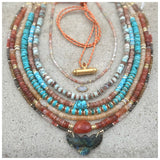 Sinay Carnelian Beaded Necklace