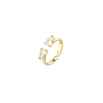 You & Me Pear Adjustable Signet Ring