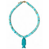 Fish Turquoise Necklace