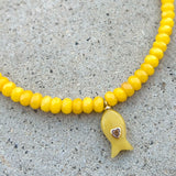 Salome Yellow Jade Fish Necklace