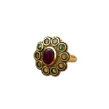 Orchid Garnet Adjustable Ring