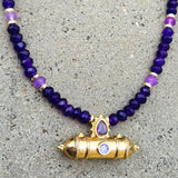 Amethyst Taweez Beaded Necklace