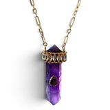 Castle Amethyst Necklace