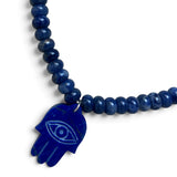 Hamsa Lapis Necklace