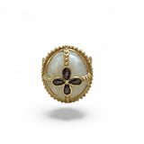 King Henry Moonstone Amethyst Ring