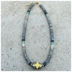 Sheeraz Labradorite Turquoise Necklace