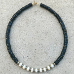 Roma Black Onyx & Opal Beaded Necklace