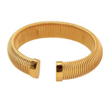 80's Style Golden Open Bracelet