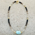 Sinay Smokey Quartz Beaded Necklace