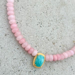 Emma Pink Jade Amazonite Necklace