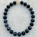 Black Mate Agate Biggie Necklace