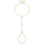 3 Scalloped Studs Handbracelet