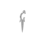 Pave Triple Spike Earring