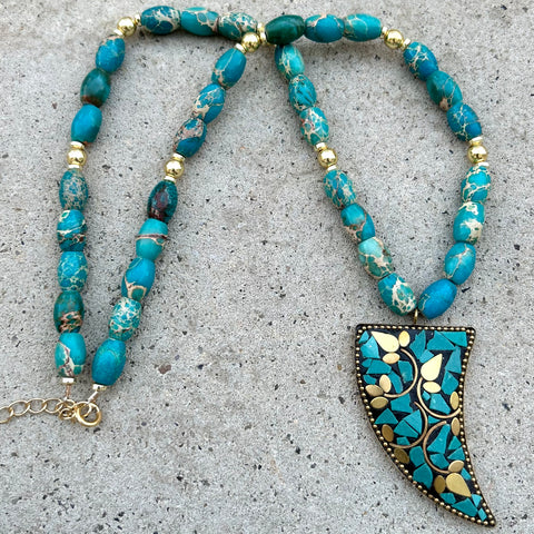 Prabhujee Flower Turquoise
