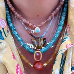 Sinay Organge Adventurine Beaded Necklace