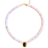 Emma Amethyst & Opals Necklace