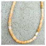 Odisha Citrine & Moonstone Beaded Necklace