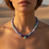 Big Liv Aqua Chalcedony & Opals Necklace