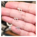 Mini Pave Hai Stud Earring