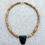 Bagheera Garnet Beige Jasper Necklace