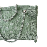 Sage Bandana Tote Bag