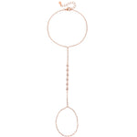 6 Scalloped Centered Studs Handbracelet