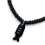Fish Black Onyx Necklace