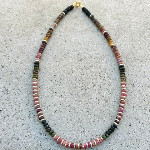 Farrah Tourmalines Beaded Necklace
