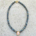 Emma Labradorite & Rose Quartz Necklace