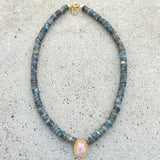 Emma Labradorite & Rose Quartz Necklace