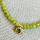 Jaipur Peridot Eye  Necklace