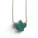 Eagle Amazonite & Pave Necklace