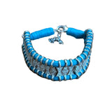 Eloise Aqua Woven Bracelet