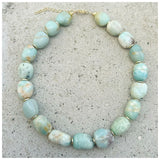 Amazonite Mrs. Atias Oblong Chunky Necklace