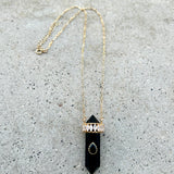 Castle Black Onyx Necklace