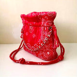 Red2 Bandana Trapeze Bag