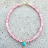 Emma Pink Jade Amazonite Necklace