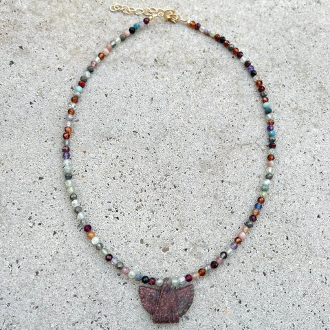 Red Jasper Mini Thunderbird Necklace
