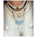 Katalena Lapis & Aquamarine Beaded Necklace