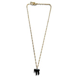 Small Hai Black Onyx on Chain Necklace