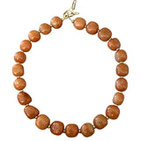 Orange Adventurine Oblong Necklace