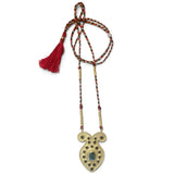 Labradorite Ethnic Fish on Cord