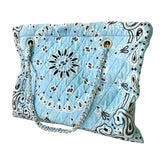Baby Blue Tiffany Bandana Tote Bag