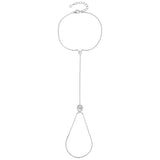 Teardrop and Stud Handbracelet