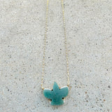 Eagle Amazonite & Pave Necklace