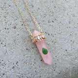 Castle Rose Quartz Necklace