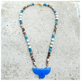 Blue Chalcedony Phoenix Necklace