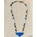 Blue Chalcedony Phoenix Necklace